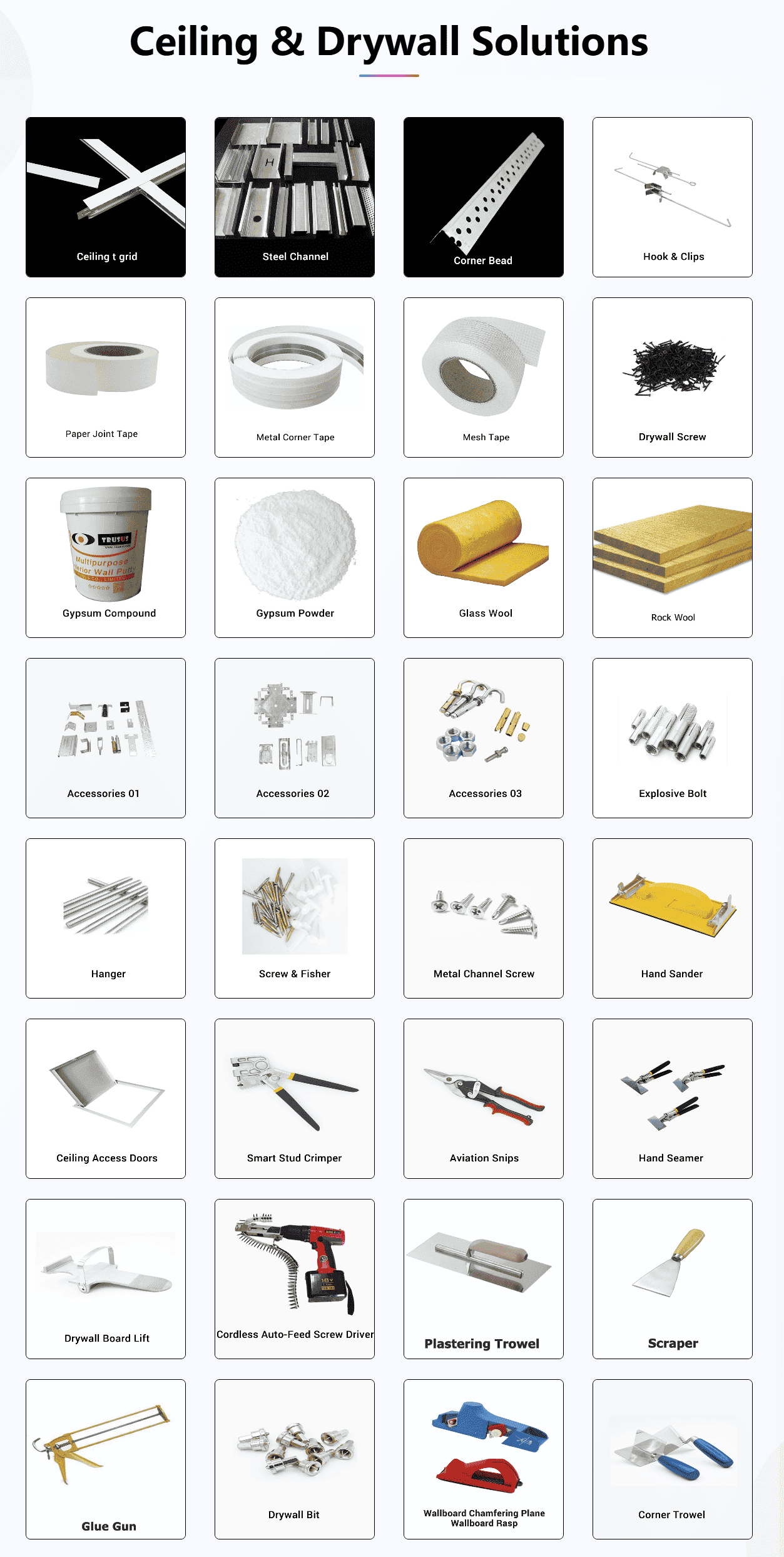 drywall accessories
