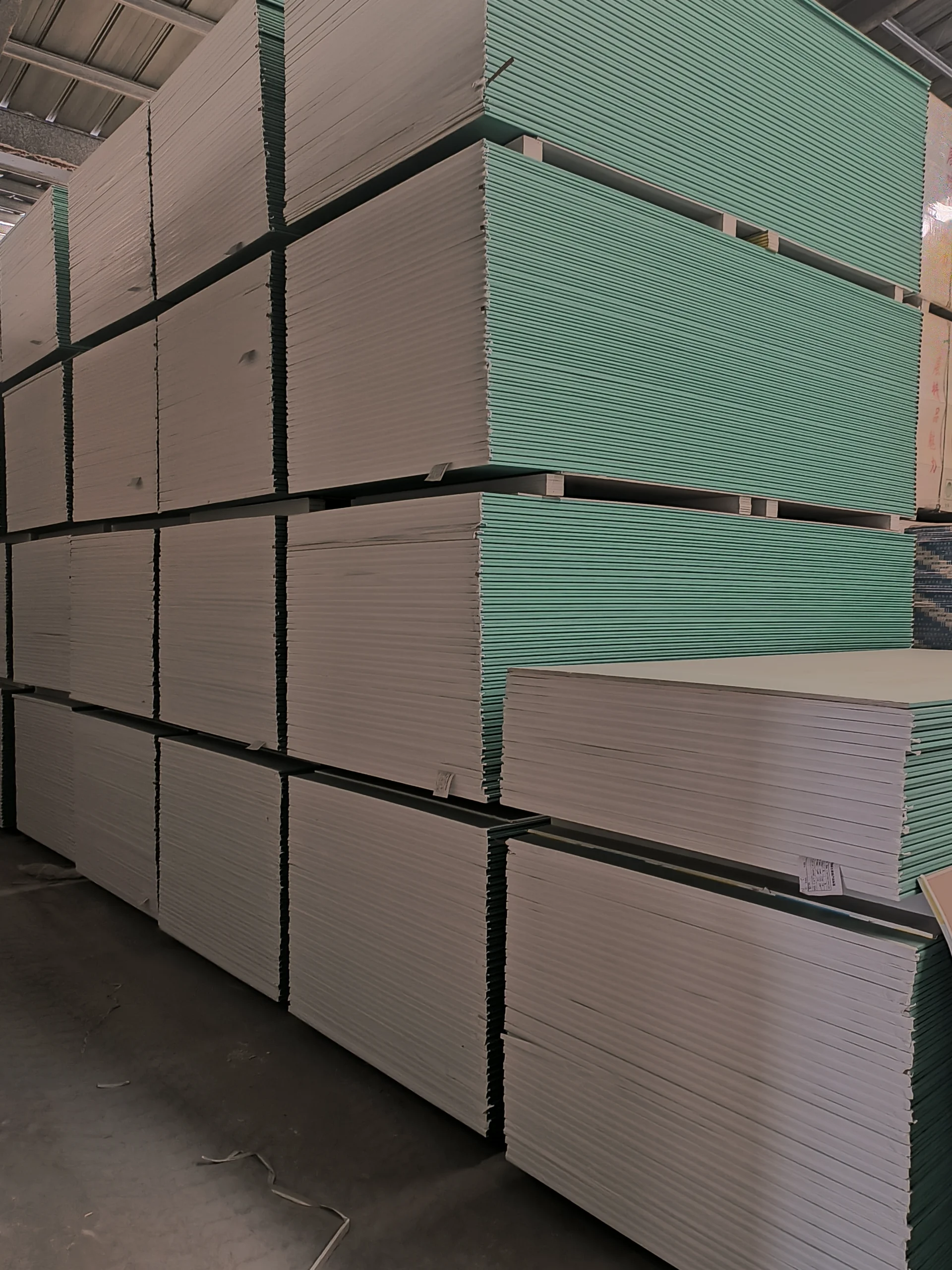 premium gypsum board surface structure close up